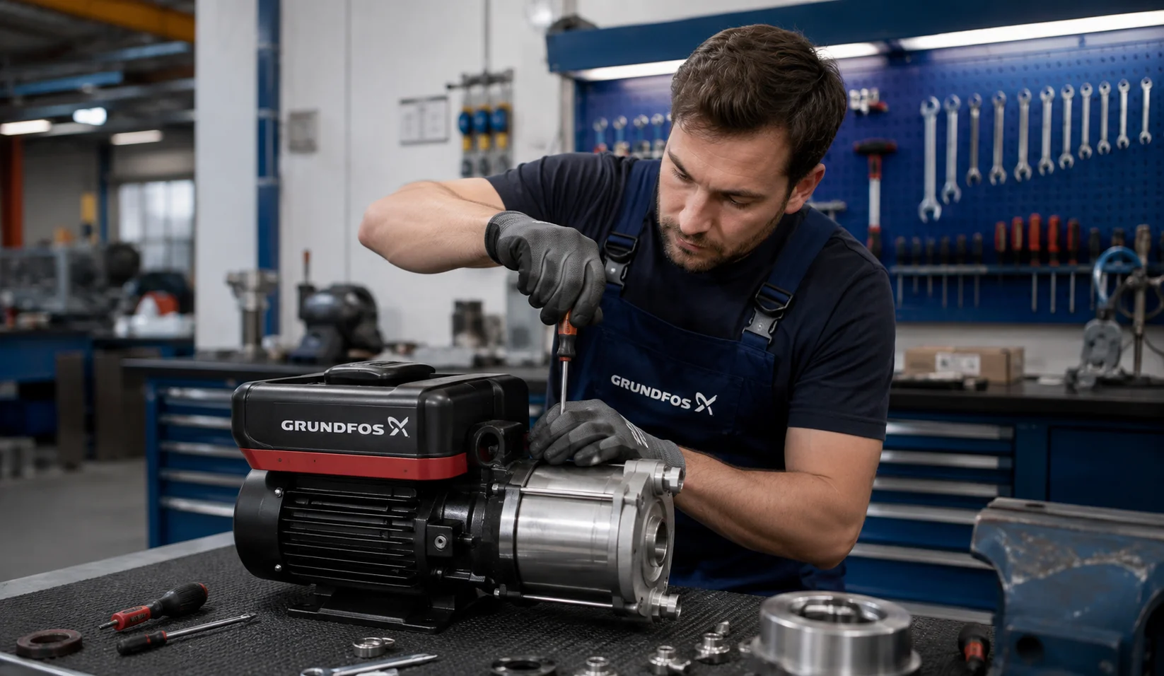 Ремонт и обслуживание насосов и насосных станций Grundfos