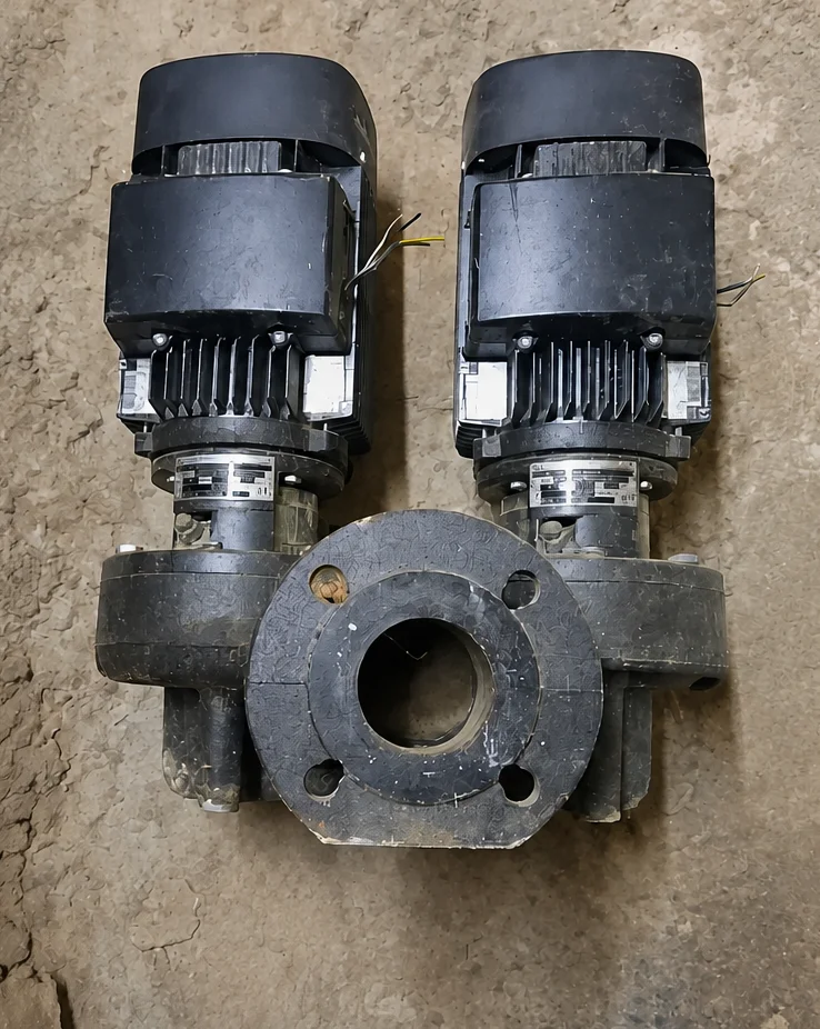Ремонт сдвоенного насоса ин-лайн Grundfos